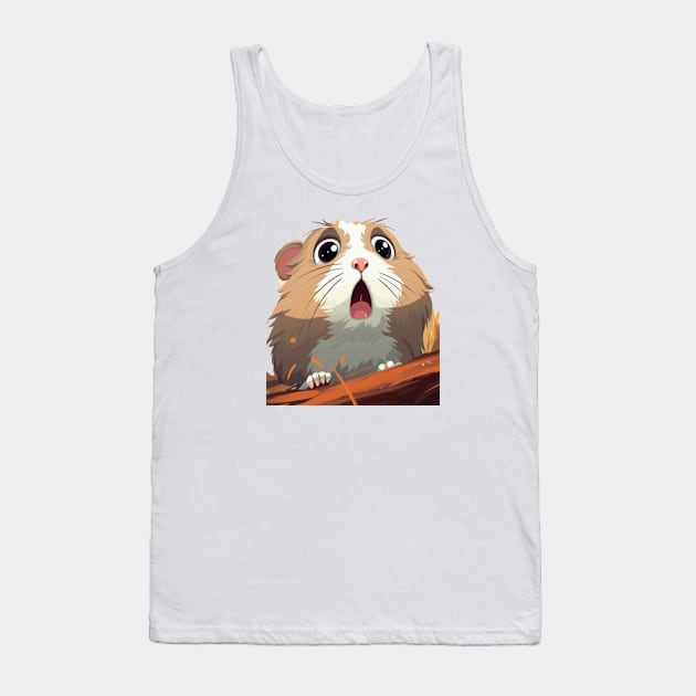 Scared Hamster Meme, gift present ideas Tank Top by Pattyld